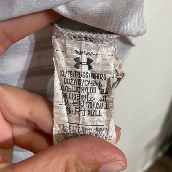 Under Armour White Half Zip Pullover Sz XL - Picture 6 of 11